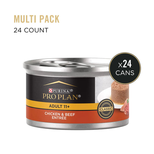 , Chicken Beef, Wet Cat Food, 3 oz Cans, 24 Pack